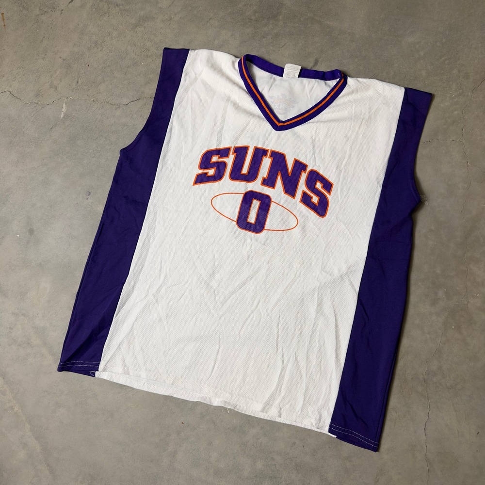 Park Antony Phoenix Suns Michael Beasley Jersey Mens XL White Purple Blokecore